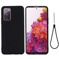 Samsung Galaxy S20 FE 5G Liquid Silicone Suojakuori - Musta