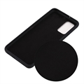 Samsung Galaxy S20 FE 5G Liquid Silicone Suojakuori - Musta