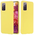 Samsung Galaxy S20 FE 5G Liquid Silicone Suojakuori - Keltainen
