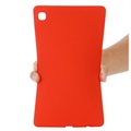 Samsung Galaxy Tab A7 Lite Liquid Silicone Suojakuori - Punainen