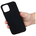 iPhone 14 Pro Nestemäinen Silikoni Suojakuori - Musta
