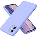 iPhone 11 Liquid Silicone Suojakuori - Violetti