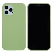 iPhone 12 Pro Max Liquid Silicone Suojakuori - Vaaleanvihreä
