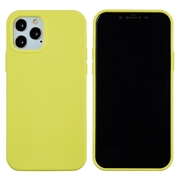 iPhone 12 Pro Max Liquid Silicone Suojakuori - Keltainen