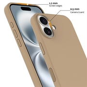 iPhone 16 Nestemäinen Silikoni Suojakuori - MagSafe-yhteensopiva - Aavikon kultaa