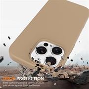 iPhone 16 Pro Max Nestemäinen Silikoni Suojakuori - MagSafe-yhteensopiva - Aavikon kultaa