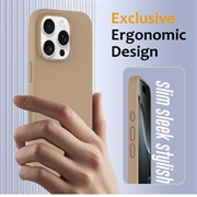 iPhone 16 Pro Max Nestemäinen Silikoni Suojakuori - MagSafe-yhteensopiva - Aavikon kultaa