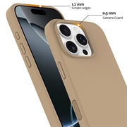 iPhone 16 Pro Max Nestemäinen Silikoni Suojakuori - MagSafe-yhteensopiva - Aavikon kultaa