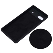 Google Pixel 6a Liquid Silicone Suojakuori - Musta