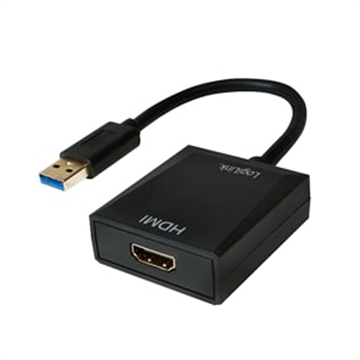 LogiLink UA0233 USB 3.0 - HDMI-näyttösovitin - 1920 x 1080 - Musta