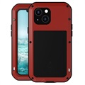 Love Mei Powerful iPhone 13 Mini Hybridikotelo - Punainen