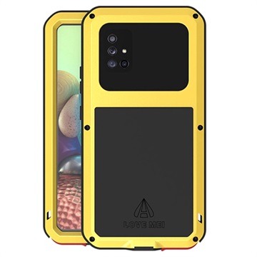 Love Mei Powerful Samsung Galaxy A51 5G Hybridikotelo - Keltainen