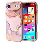 iPhone Air Ylellinen marmorinen hybridikotelo - Violetti / Kulta