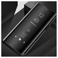 Luxury Mirror View Samsung Galaxy S9+ Lompakkokotelo - Musta