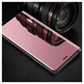 Luxury Mirror View Samsung Galaxy S9+ Lompakkokotelo - Ruusukulta