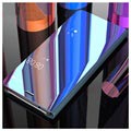 Luxury Mirror View iPhone 7/8/SE (2020)/SE (2022) Lompakkokotelo - Sininen