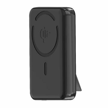M02A 10000mAh Qi2 Magneettinen Langaton Varavirtalähde Sisäänrakennetulla Jalustalla - 35W - Musta