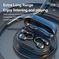 M47 Earclip Bone Conduction Langattomat kuulokkeet mikrofonilla Bluetooth 5.3 Gaming Headset Melunvaimennus Urheilu kuulokkeet - Musta