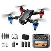 M9 Harjaton moottori FPV Drone kahdella HD-kameralla, esteiden välttäminen - musta