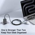 Mcdodo CA-6740 2-in-1 USB-C-kaapeli 100W pikalataus - 1.5m - musta