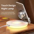MCDODO CH-1610 MDD 15W monitoiminen langaton laturi 4 in 1 pöytälatausteline LED digitaalinen näyttö latausasema yövalo herätyskellotoiminnoilla - valkoinen