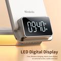 MCDODO CH-1610 MDD 15W monitoiminen langaton laturi 4 in 1 pöytälatausteline LED digitaalinen näyttö latausasema yövalo herätyskellotoiminnoilla - valkoinen