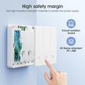 MG-KG126 Zigbee-tutka-älykäs kytkin / ihmisanturi seinäkytkin - 3 jengiä, 1 tapa - valkoinen