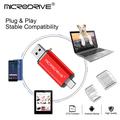 MICRODRIVE 64GB 2-in-1 USB 2.0 / USB-C-muistitikku - musta