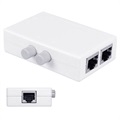 MT-Viki MT-RJ45-2M 2-in-1 Verkkokytkin / Jakaja - Valkoinen