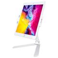 MT137 Taitettava alumiiniseos puhelimen/tabletin pidike - 4"-12" - hopea
