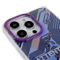 Mutural Modern Sarja iPhone 14 Pro Max Hybridikotelo - Violetti