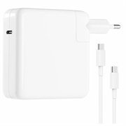 MacBook Pro 16/15" USB-C-laturi - 96W - USB-C-kaapeli - valkoinen