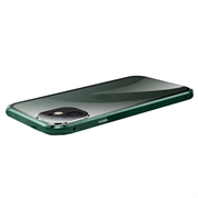 iPhone 11 Magneettikotelo Yksityisyyttä Karkaistua Lasia - Vihreä