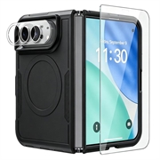 iPhone Duo -magneettikotelo, jossa on panssarilasi ja kameran linssinsuojus