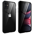 iPhone 11 Magneettikotelo Yksityisyyttä Karkaistua Lasia