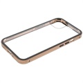 iPhone 13 Mini Magneettinen Kotelo Karkaistulla Lasisella Takapaneelilla - Kulta