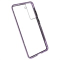 Samsung Galaxy S21 FE 5G Magneettikotelo Panssarilasi - 9H sella - Violetti