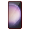 Samsung Galaxy S23+ 5G Magneettikotelo Panssarilasi - 9H sella - Punainen