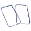 iPhone 13 Magneettikotelo Panssarilasisella - Sininen