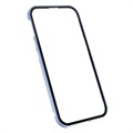 iPhone 13 Magneettikotelo Panssarilasisella - Sininen