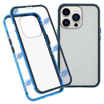 iPhone 13 Pro Magneettikotelo Panssarilasi - 9H sella - Sininen