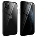 iPhone 11 Pro Magneettikotelo Panssarilasi - 9H sella - Yksityisyyssuoja - Musta