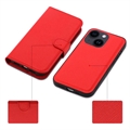 iPhone 14 Plus Detachable Magneettikotelo Panssarilasisella - Punainen