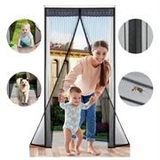 Magneettinen oviverho - 120x210cm - musta