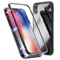 iPhone X Magneettinen Kotelo Karkaistulla Lasisella Takapaneelilla
