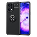 Oppo Find X5 Pro Magneettinen Rengaspidike Suojakuori - Musta