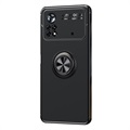 Xiaomi Poco M4 Pro Magneettinen Rengaspidike Suojakuori - Musta