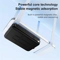 Magneettinen langaton verkkovirtalähde USB-C- ja Lightning-kaapeleilla - 10000mAh/15W - musta