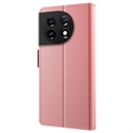 OnePlus 11 Lompakkokotelo Meikkipeilillä - Ruusukulta