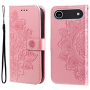 iPhone 17 Air Mandala Series Lompakkokotelo - Pinkki